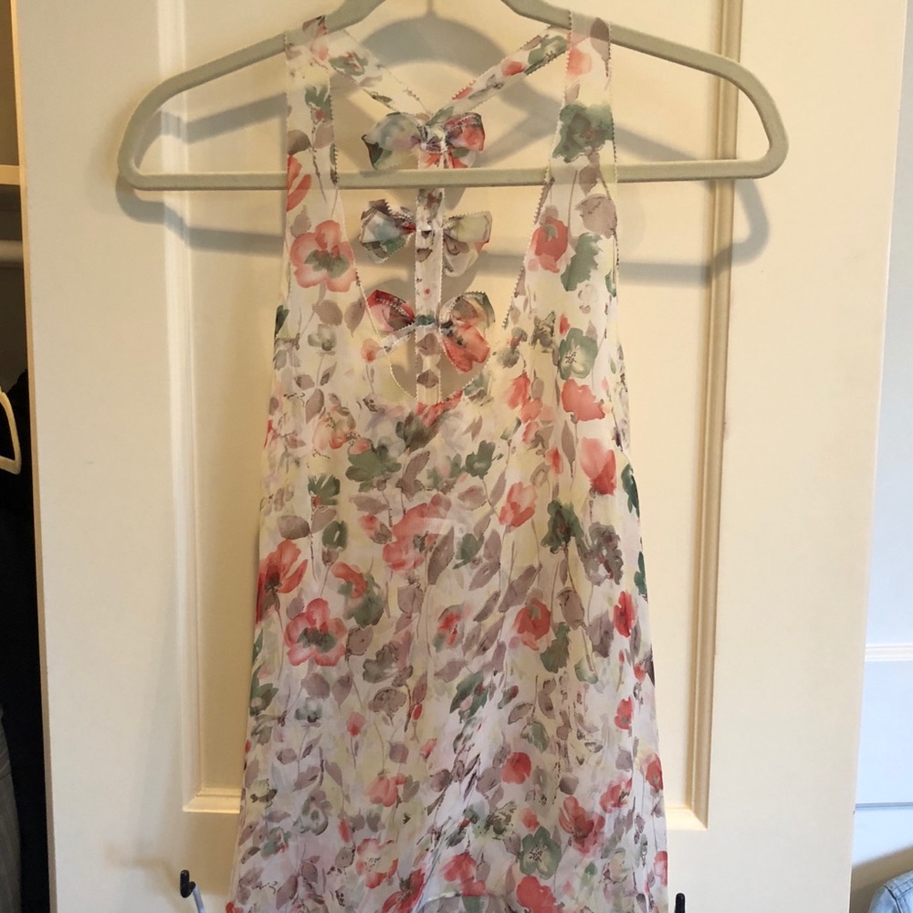 floral racerback top